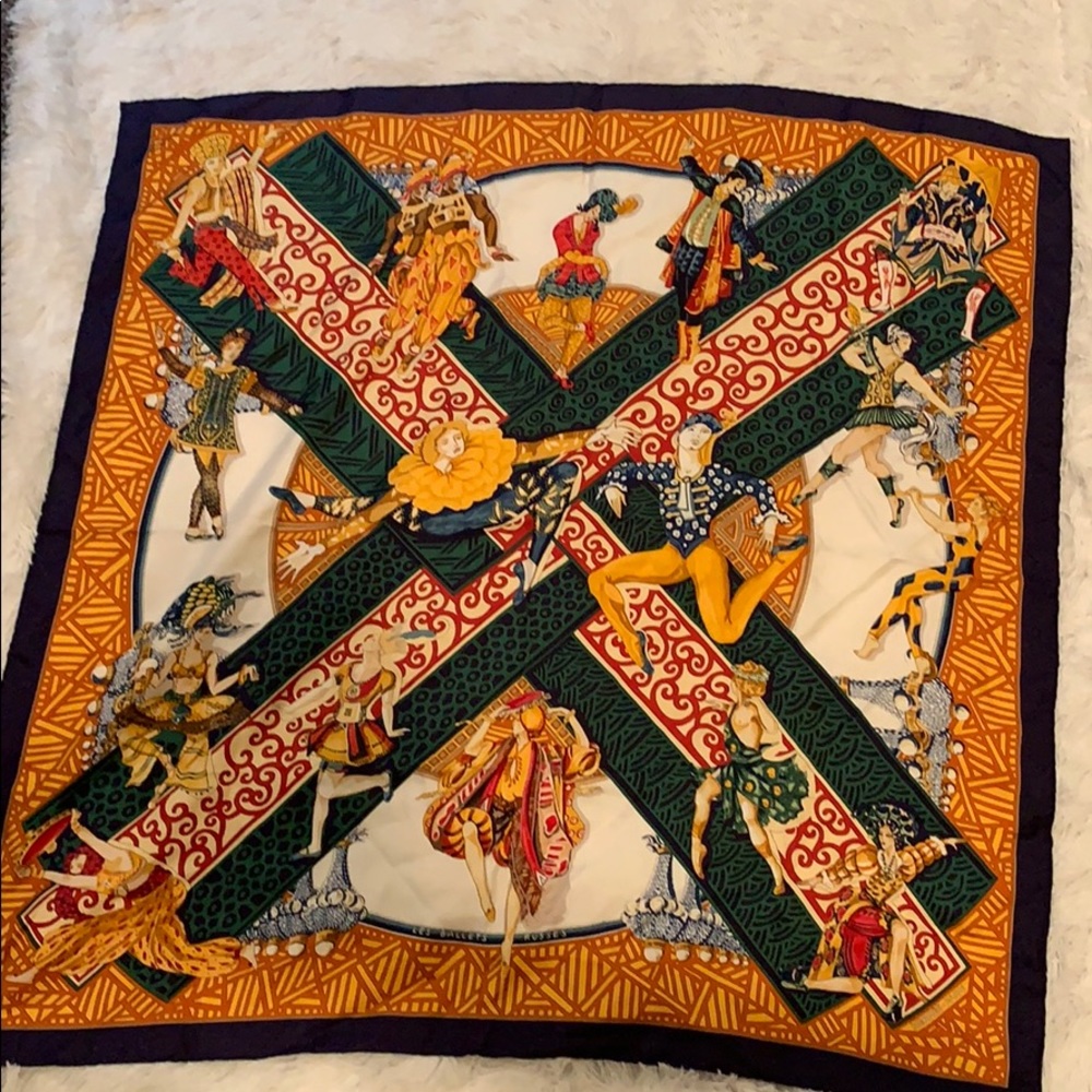 Authentic Hermès silk scarf